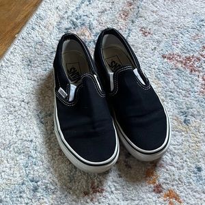 Black slip on Vans